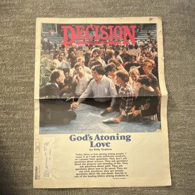 Decision Feb 1985 Issue 2 Billy Graham God's Atoning Love Illustrated