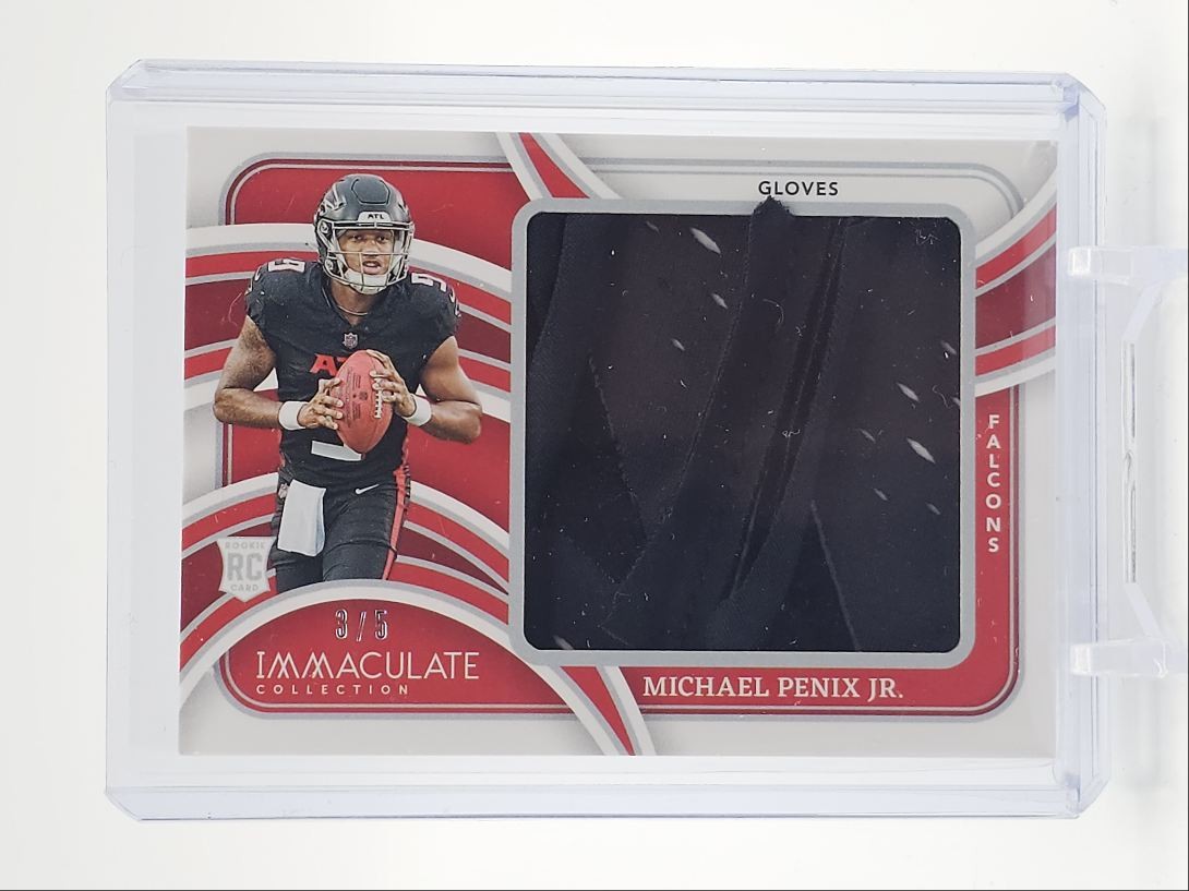 Michael Penix Panini Immaculate Collection Rookie Jumbo Logos #RJLMPJ Gloves