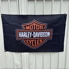 Harley Motorcycle Shield New Flag