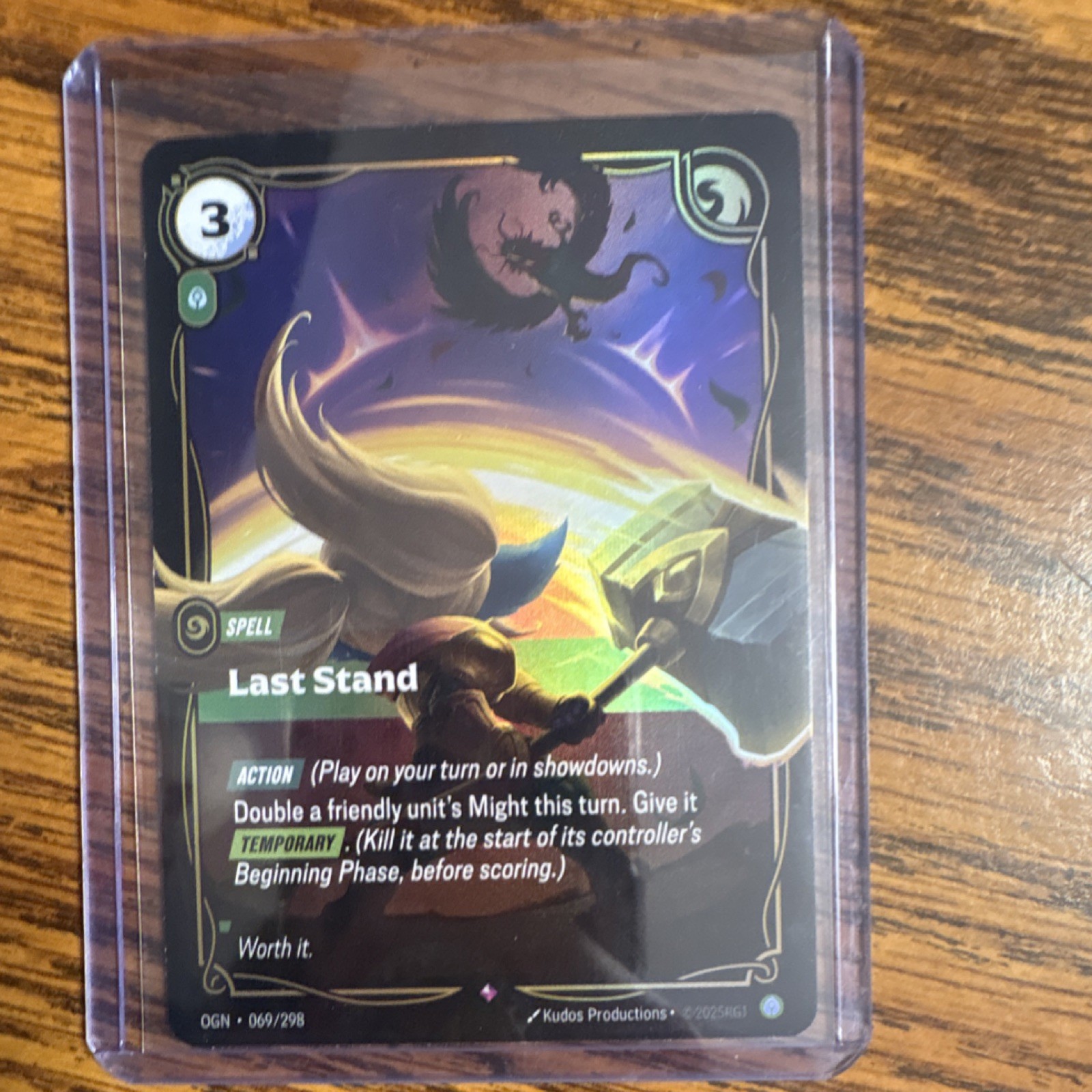 Riftbound Origins Last Stand Spell League of Legends Card 069/298 Foil
