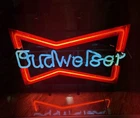 Budweiser Bow Tie Neon Sign -  Vintage Bar Light - Tested & Working - Fast Ship
