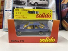 SOLIDO 1/43 n° 1340 Made In France FORD Sierra XR4i 07.85 + boîte