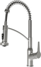 Karran Scottsdale Pull-Down Kitchen Faucet Spot-Free SS High Arc Spring
