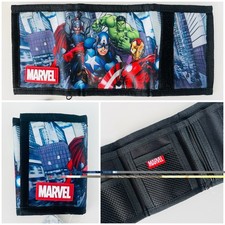 Marvel Avengers Kids Trifold Wallet, Hulk,Captain America  Iron Man NWT