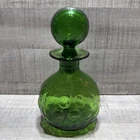 New ListingBlenko 715 Vintage Bubble Glass Decanter, 7.5" x 4", with Stopper, Free Shipping