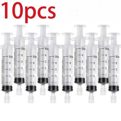 10pcs 5ml Plastic Syringe Perfume Dispenser Refill Transfer Tool Set - NEW