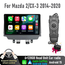 Wireless CarPlay Auto 6 128GB Head Unit Car radio For Mazda 2/CX-3 2014-2020