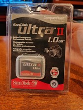 SanDisk Ultra II 1.0 GB CompactFlash CF Type I Memory Card