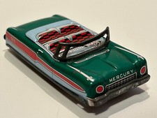 Vintage 1950's Green Mercury Convertible 4" Tin Friction Toy Car Y Japan