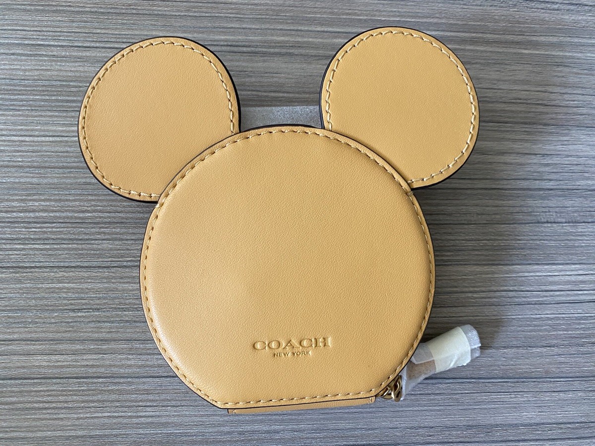 国内発 COACH Disney X Coach Mickey Mouse Coin Case C8581 赤 DISNEY X COACH Round Coin Case With Surf Mickey Mouse | eBay