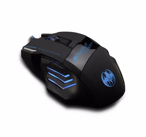 AU USB 5500DPI LED Wired Optical Backlight Gaming Mouse Support Pro 7 Button New - Picture 3 of 4