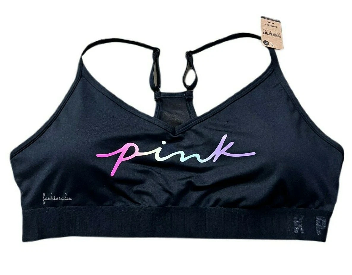 Pink Victoria Secret Padded Sports Bra Size L