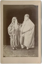 Photo Tirage Albuminé Mauresque d'Alger Algérie Vers 1880