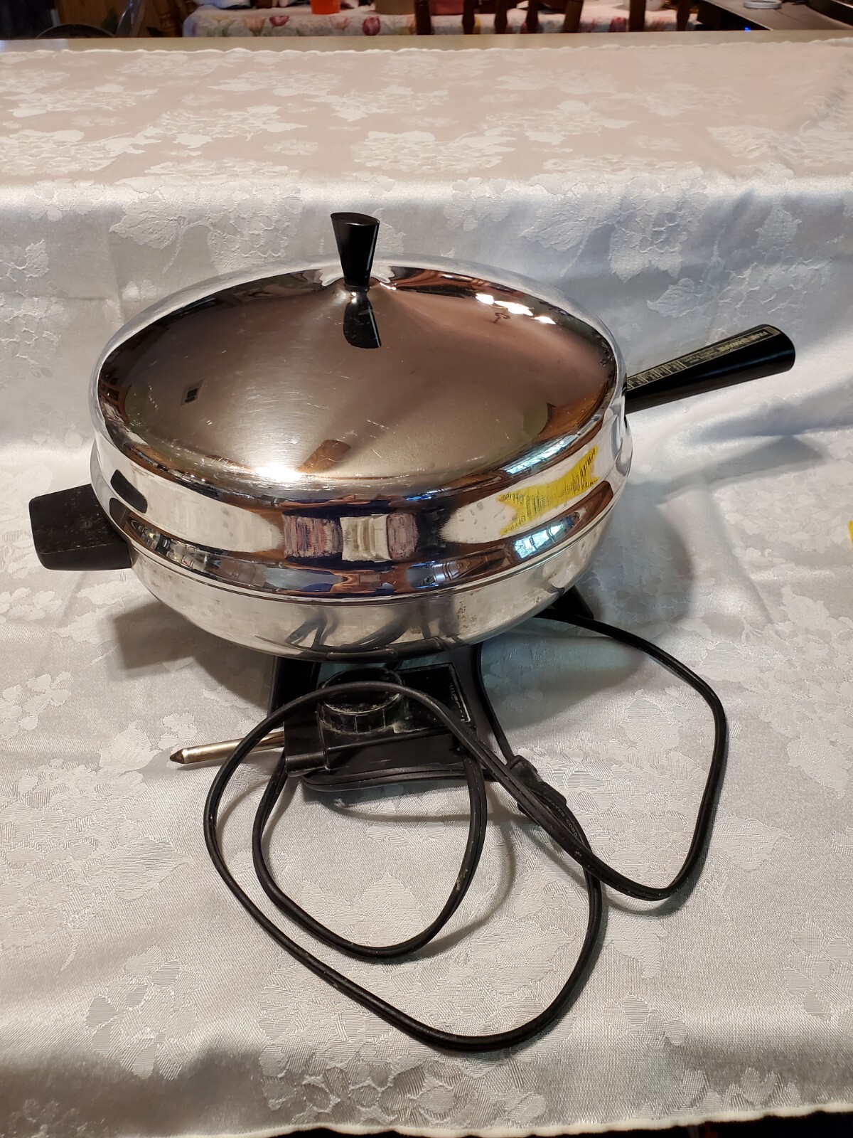 Farberware Model 312B Aluminum Clad Stainless Steel Electric Fry Pan