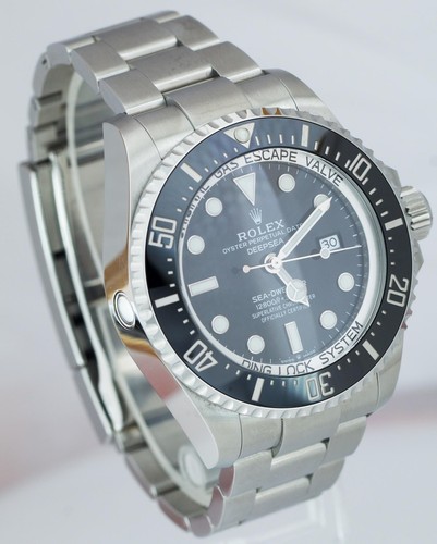 2022 NEW PAPERS Rolex Sea-Dweller Deepsea 126660 Black Stainless 44mm Watch BOX - Picture 5 of 6