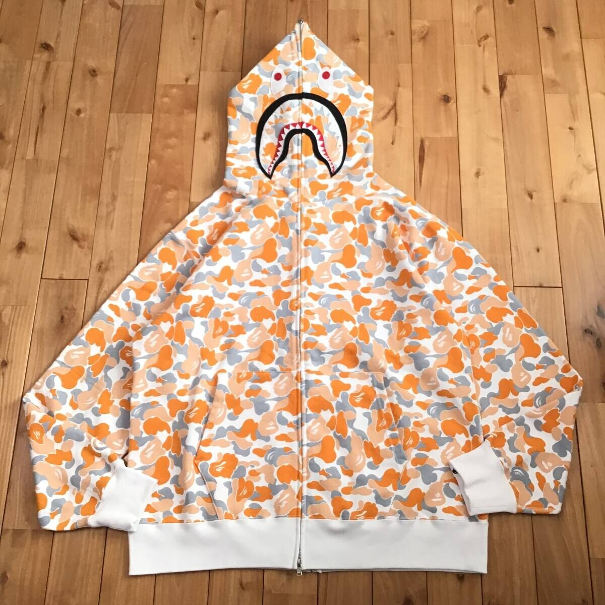2024 Fukuoka Store Camo shark full zip hoodie BAPE A Bathing