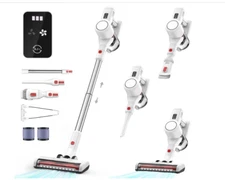 Syntecno Cordless Vacuum Cleaner Stick Vacuums - Electric Brooms Powerful Lightw