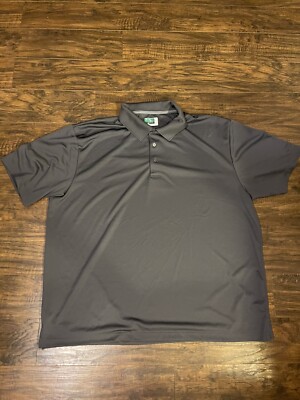 Ben Hogan Performance Polo Mens 3XL Gray Golf Shirt Collared Short Sleeve Casual