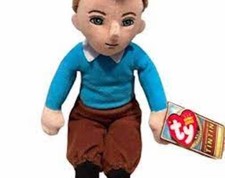 Ty Beanie Baby-TINTIN 11" BOY ADVENTURES OF TINTIN NEW  MWMT's
