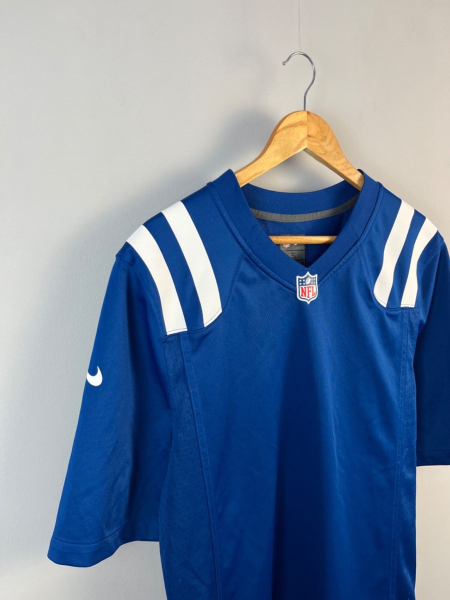ナイキ 半袖 NFL ゲームシャツ フット Jr ON FIELD 青 Mサイズ NFL Nike Football Men Blue Polyester Jersey Made in Guatemala Size
