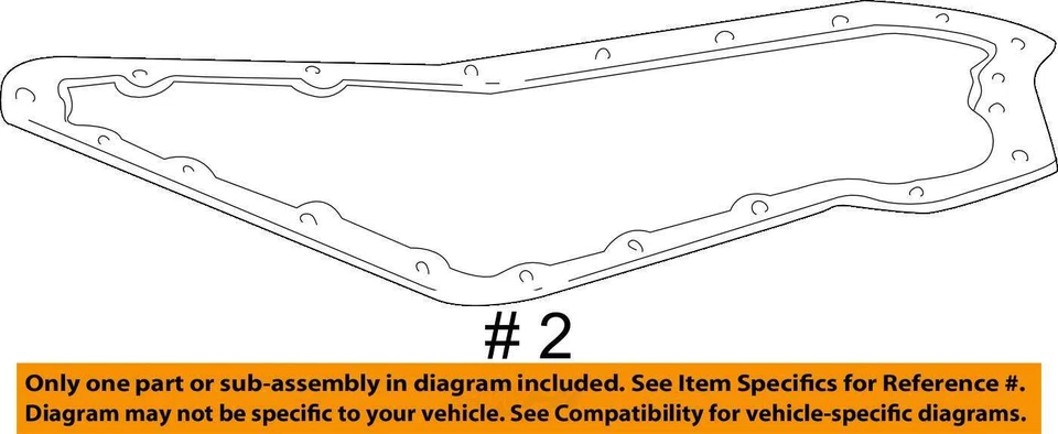 GM OEM 97-11 Aurora Motor Transaje Transaje Piezas-Junta Trans Pan 24206182 Foto 2 de 2