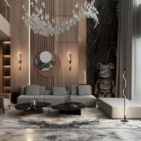 Maytoni Tau Led Stehleuchte, Stehlampe 15W Schwarz Warmweiss