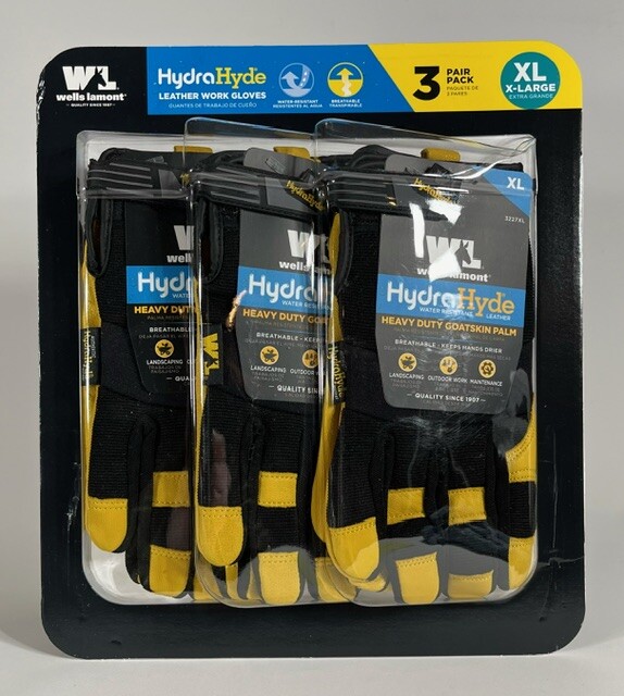 Wells Lamont Men's HydraHyde 3PACK Leather Gloves CHOOSE SIZE eBay