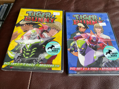 Tiger & Bunny Complete Series DVD Set 1 & 2 Funimation 