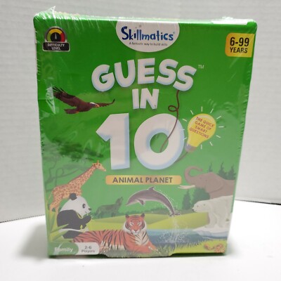 Skillmatics Guess In 10 Animal Planet The Quick Game Of Smart Questions New