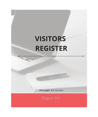 Visitors Register: 10.000 entry Visitors log book, 500 pages. 8.5x11 Inch, Pappe
