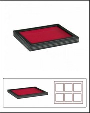 LINDNER 2367-2800E Nera M Sammelkassetten Hellrot + Fenster 210x270x18,5mm