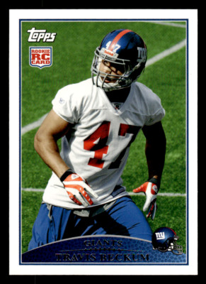 2009 Topps Travis Beckum RC Rookie #387 New York Giants