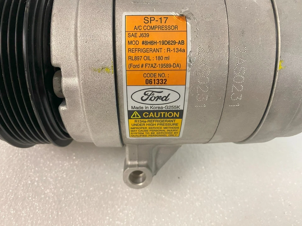 Compresor de aire acondicionado Ford compatible con Lincoln MKZ, Fusion 3,5 L 2007 2008 2009 2010 2011 Foto 2 de 4