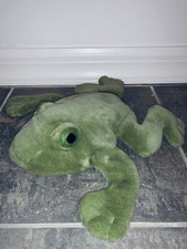 Gund World Wildlife Fund Green Frog Hand Puppet Plush Stuffed Animal 44296 Toy