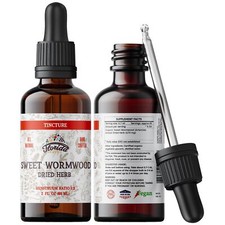 Sweet Wormwood Organic Tincture - Natural Intestinal Cleanse and Digestive Cl...
