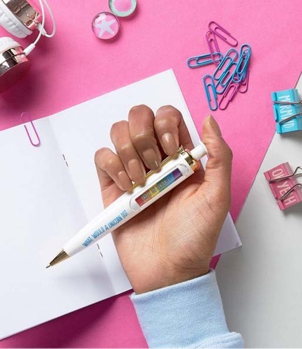 Novelty Unicorn Decision Maker Pen by NPW - What Would a Unicorn Do? (NPW45819) - Picture 5 of 10