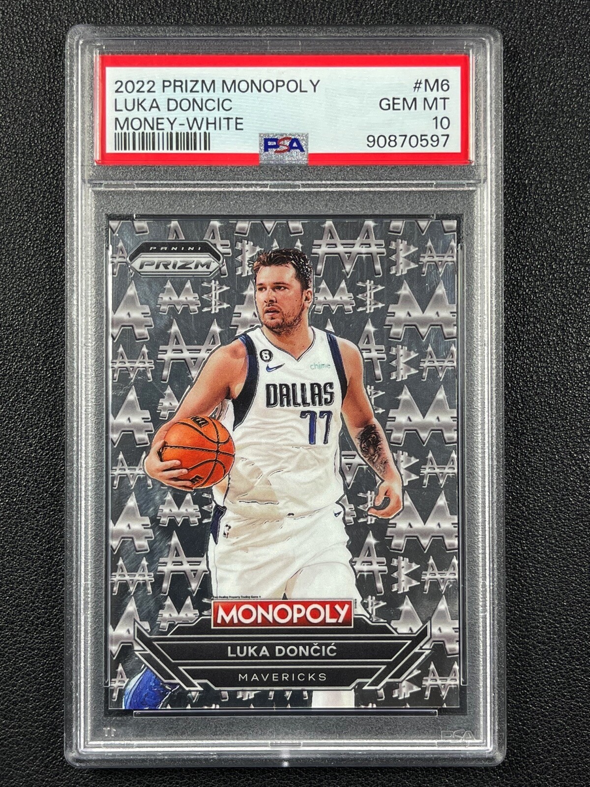 Luka Doncic 2022 Prizm Monopoly #M6 Money - White /(SSP) Price 
