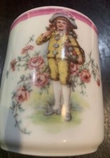 Antique Transferware Child Cup Boy Unmarked Porcelain