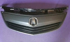 Fits ACURA TL 2012 2013 2014 BLACK SINGLE PIECE Front Upper Grille w/ Emblem