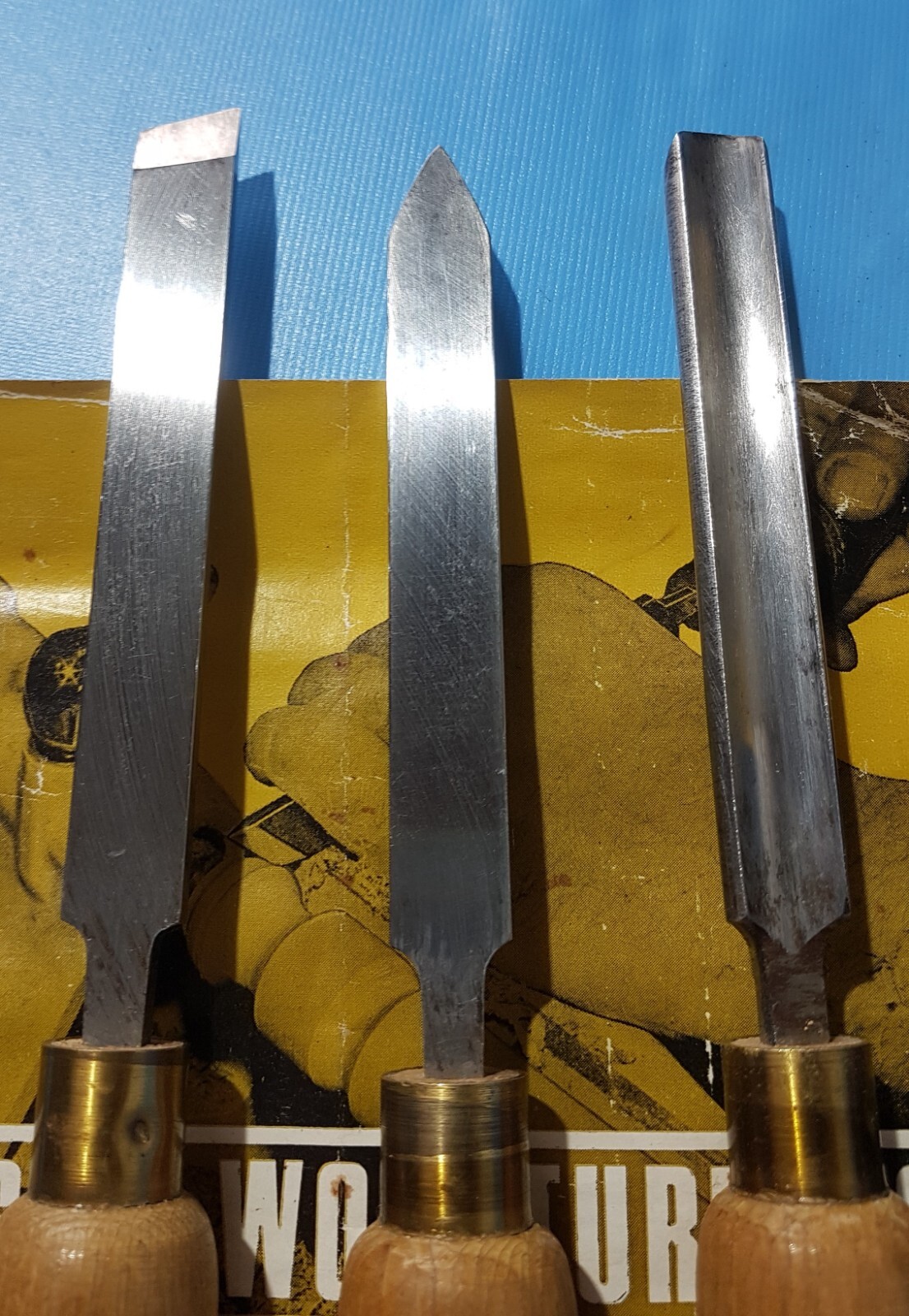 Vintage Marples Wood Turning Lathe Tools Chisels 1005 eBay