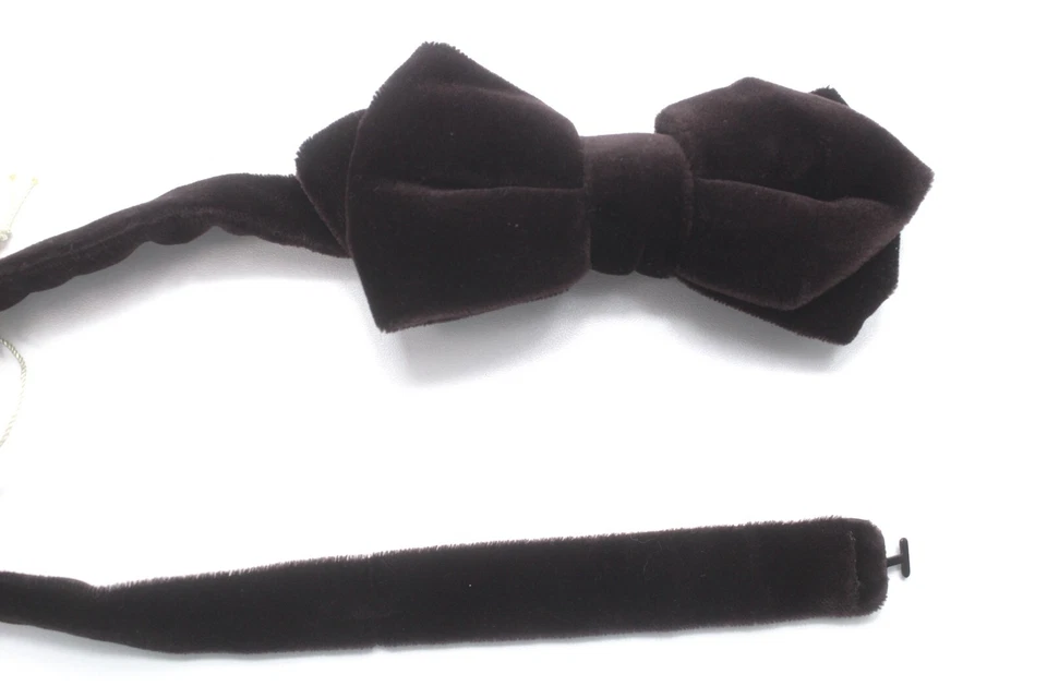 SUITSUPPLY Pajarita Terciopelo Marrón Para Hombre TALLA ÚNICA Algodón Ajustable Formal Foto 2 de 4