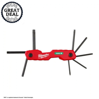 Milwaukee 48-22-2184 8-Key Folding Hex Key Set - Torx Durable Hand Tool NEWWWWWW