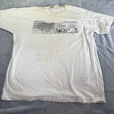 Vintage Compaq Grand Slam Cup T-shirt 1991 White Tennis Stain