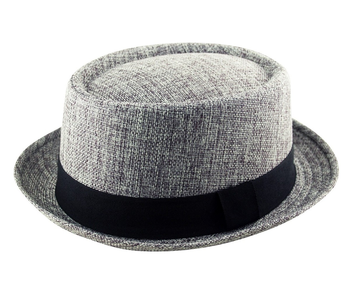 HEISENBERG BREAKING BAD PORKPIE Trilby Fedora Hessian Pork Pie Hat Band  Men's