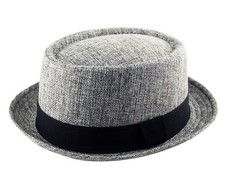 HEISENBERG BREAKING BAD PORKPIE Trilby Fedora Hessian Pork Pie Hat Band Men's