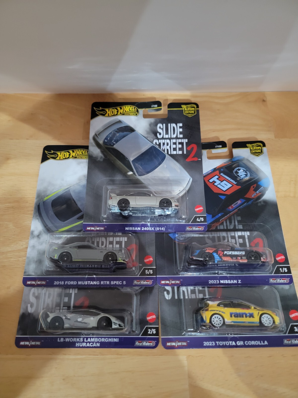 2024 Hot Wheels Premium Car Culture Slide Street 2  Set Of 5