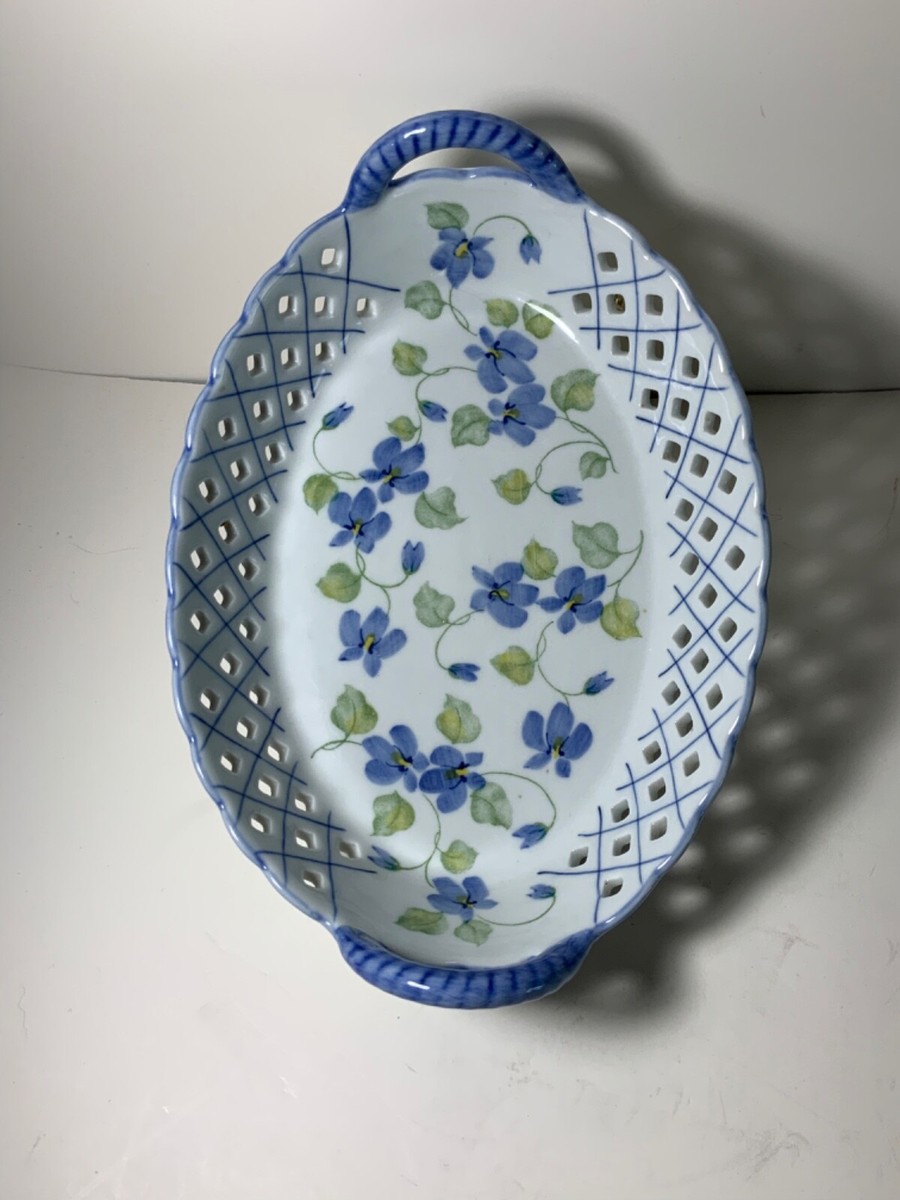 Vintage Charles Sadek Import Co. Articulated Ceramic Violet