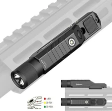 DEFENTAC 1750lm Zoomable Flashlight Weapon Light for M-LOK & Picatinny Dual Rail