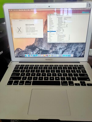 macbook air 13 inch mid 2011 2gb RAM no SSD some scratch see photo good battery