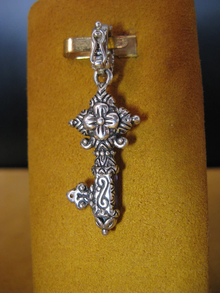 COLGANTE POTENCIADOR FLOR CITRINO LLAVE BARBARA BIXBY SS 18K ENCANTO PIEDRAS PRECIOSAS Regalo Foto 2 de 2